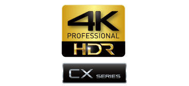 4K HDR & CX Series logo