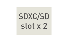 SDXC対応SDカードスロット×2基装備 Icon